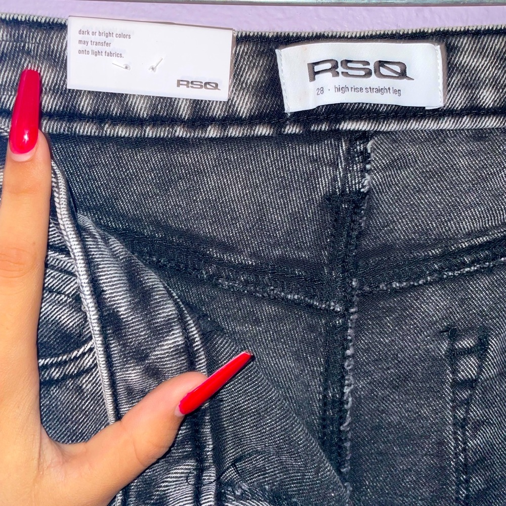 Womens RSQ High Rise Straight Leg Jeans